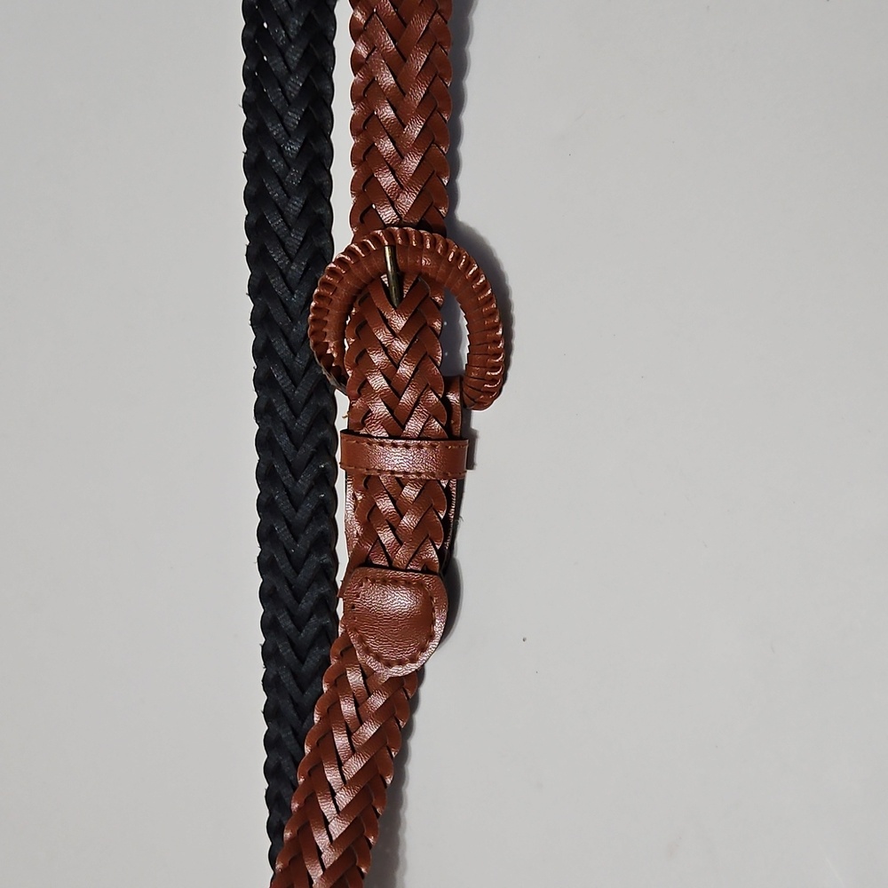 Women's Brown Braided Twist Size M 10 Belt #1133